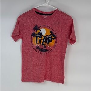 GAP Kids Heather Red Graphic Tee